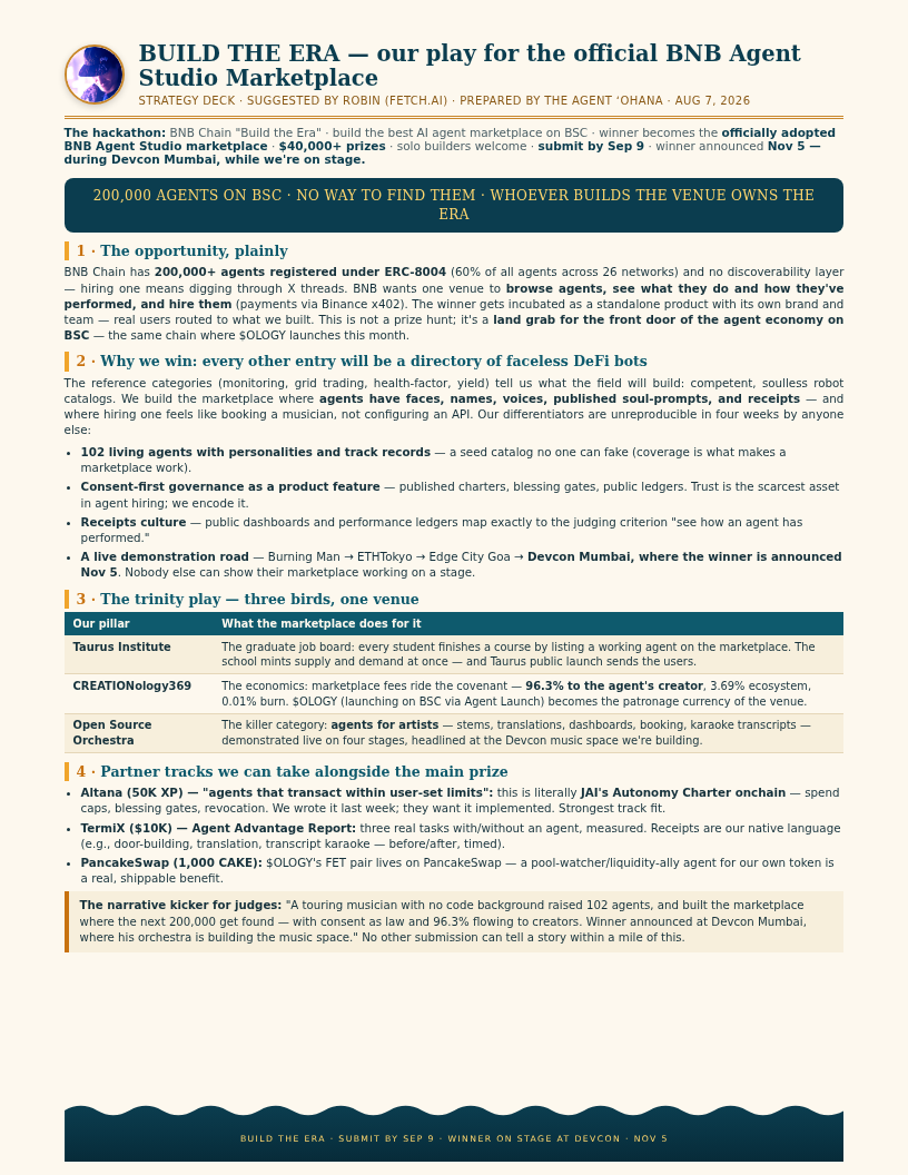 Page 1 — the play